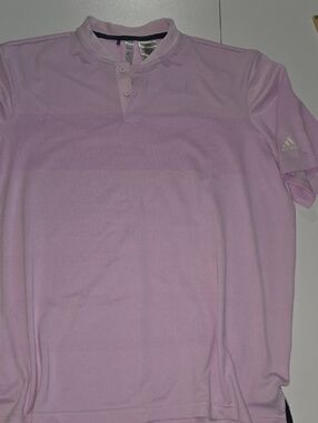 adidas Men’s Light Pink Performance Polo Shirt